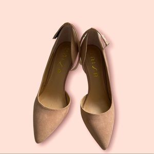 UNISA beige heels with buckle. Never worn, brand new.